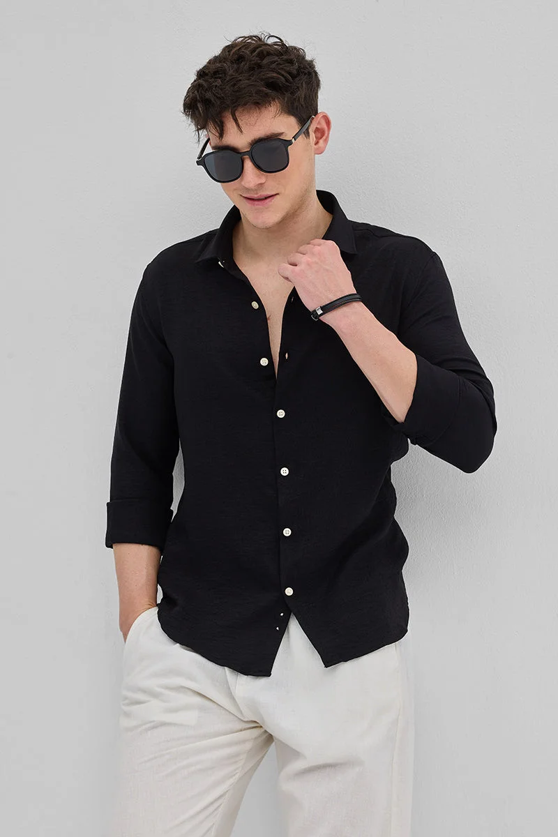 SNITCH قميص أسود بنقوش