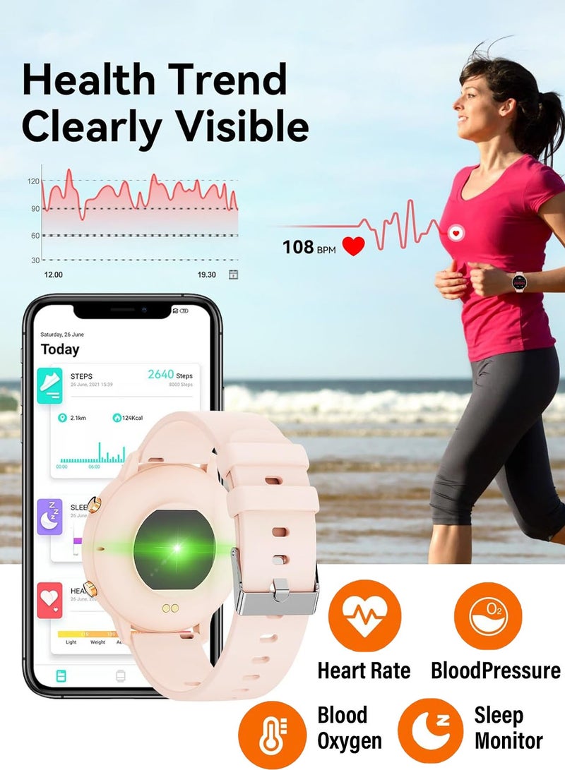 CubeG Smart Watch(Answer/Make Call) | 1.5" Smartwatch for Women's Men's  IP67 Waterproof, 100+ Sport Modes Fitness Activity Tracker, Heart Rate Sleep Monitor, Pedometer Fitness Watch for Android iOS - Image 4