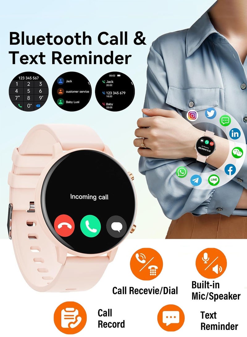 CubeG Smart Watch(Answer/Make Call) | 1.5" Smartwatch for Women's Men's  IP67 Waterproof, 100+ Sport Modes Fitness Activity Tracker, Heart Rate Sleep Monitor, Pedometer Fitness Watch for Android iOS - Image 2