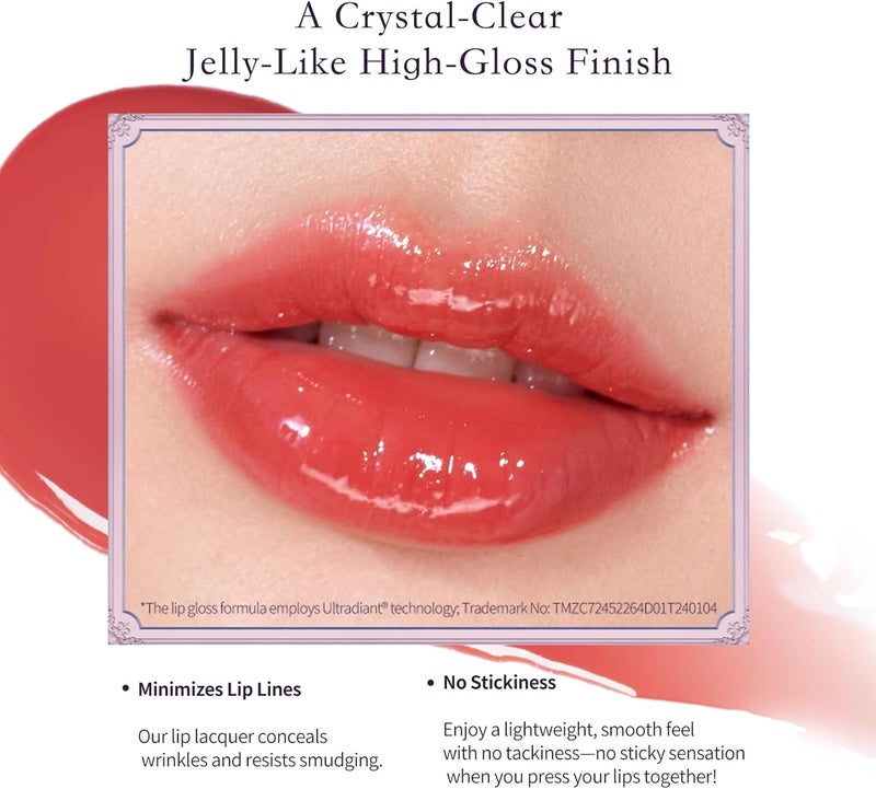 Flower Knows Midsummer Fairytales Lip Gloss-Glowy Moisturizing Coating Lip Lacquer-Hydrating Tinted Lip Oil for Girls & Women-Vegan & Cruelty Free - 0.17Fl Oz (G09 Dream Voyager, 5 ml) - Image 4