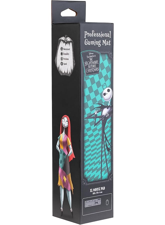 إيروريكس لوحة ماوس مكتبية من فيلم The Nightmare Before Christmas مقاس 31.5 بوصة × 13.78 بوصة بقاعدة مطاطية غير قابلة للانزلاق لوحة ماوس للألعاب لوحة ماوس لوحة مفاتيح هدايا فيلم Nightmare Before Christmas - Image 2