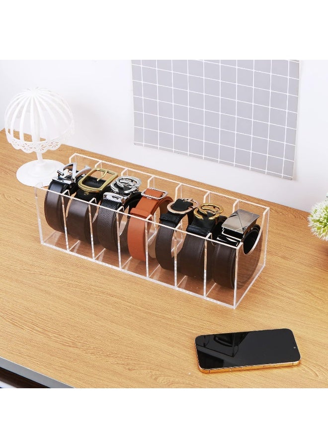 Horoof Home Horoof Home® 2Pack Clear Acrylic Belt Organizer with 7 Compartments  - Image 3