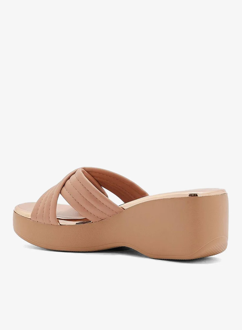 Beira Rio Nude Wedge Sandals for Women – Stylish Wedge Heel Sandals for Girls & Daily Wear for Women | Best Price UAE