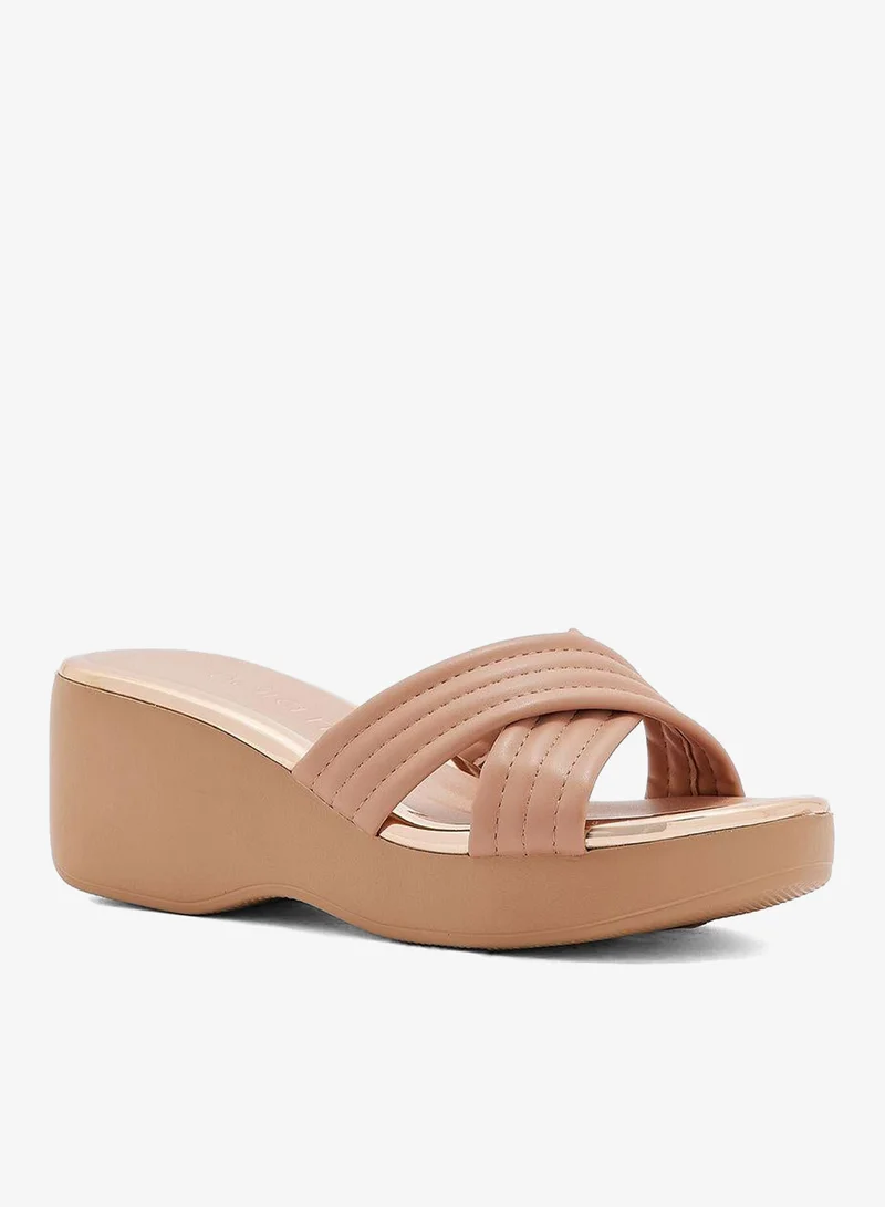 Beira Rio Nude Wedge Sandals for Women – Stylish Wedge Heel Sandals for Girls & Daily Wear for Women | Best Price UAE