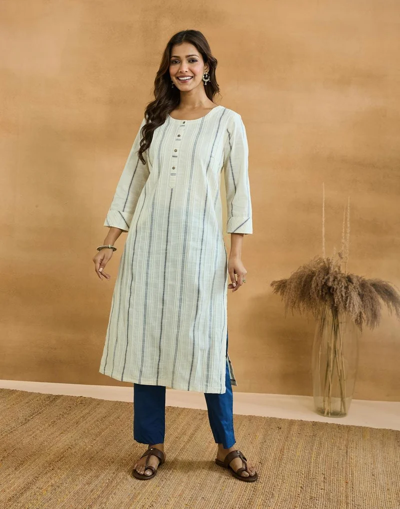 Fabindia Natural Cotton Long Kurta