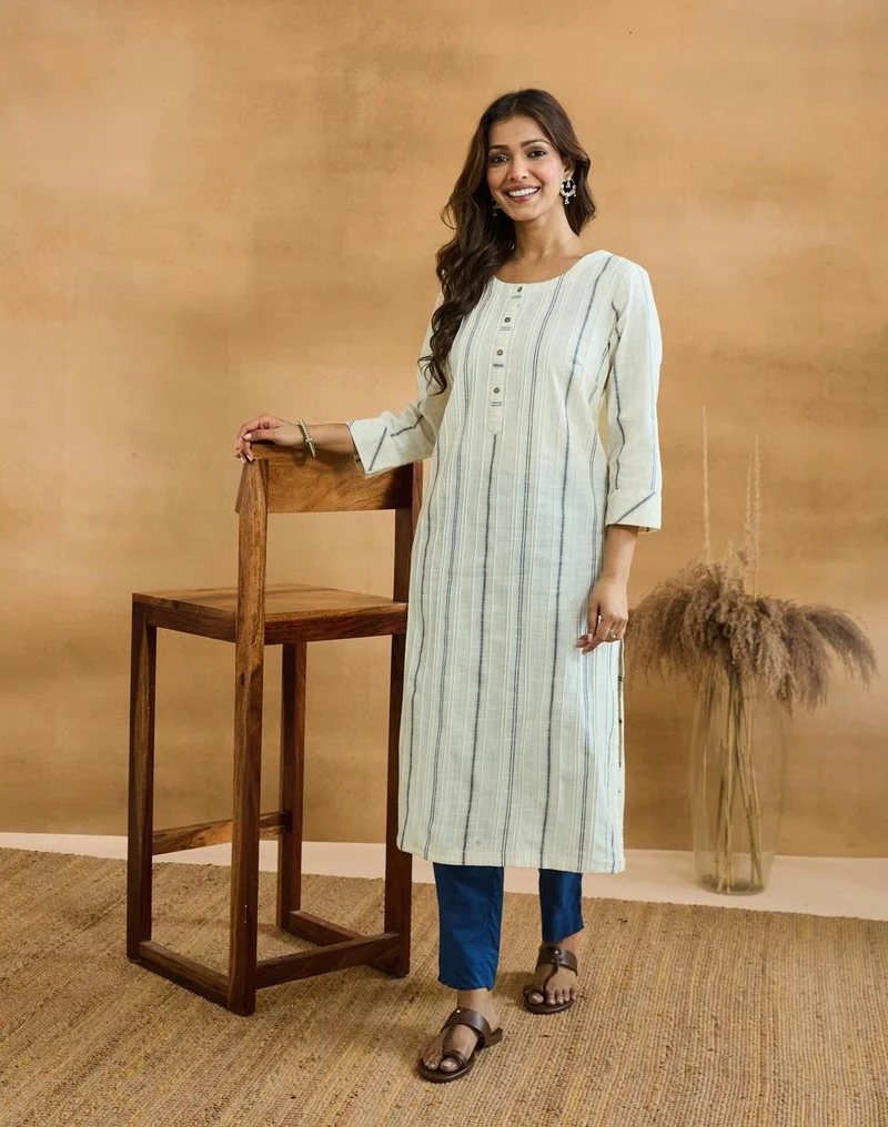 Fabindia Natural Cotton Long Kurta