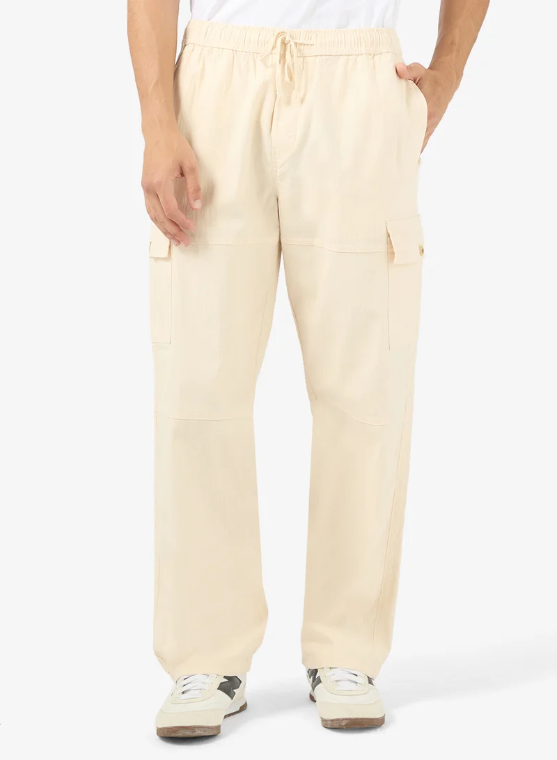 Premium Panelled Cargo Relaxed Pants