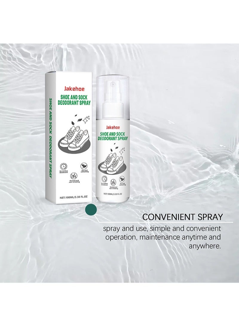 Jakehoe Natural Shoe Deodorizer Spray Muti Purpose Foot Odor for Shoes Sneakers Boots Sandals Shoe Shock Antibacterial Spray  Shoe And Socks Freshener Odor Remover Refreshing Foot Spray  - Image 4