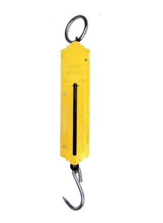 Multi-use Portable Handheld Scale 50KG , Spring Scale, Durable Metal Construction, Easy to Use, Dual Indicator in Kilograms (kg) and Pounds (lbs), Equipped with a top hanging loop and bottom hook for secure loading, Ideal for weighing bags and luggage before travel and for weighing produce and crops - pzsku/Z40EF3D9975EA6C85C7EBZ/45/1747491288/0fa69e0a-b872-4f98-87c0-d187309bd144