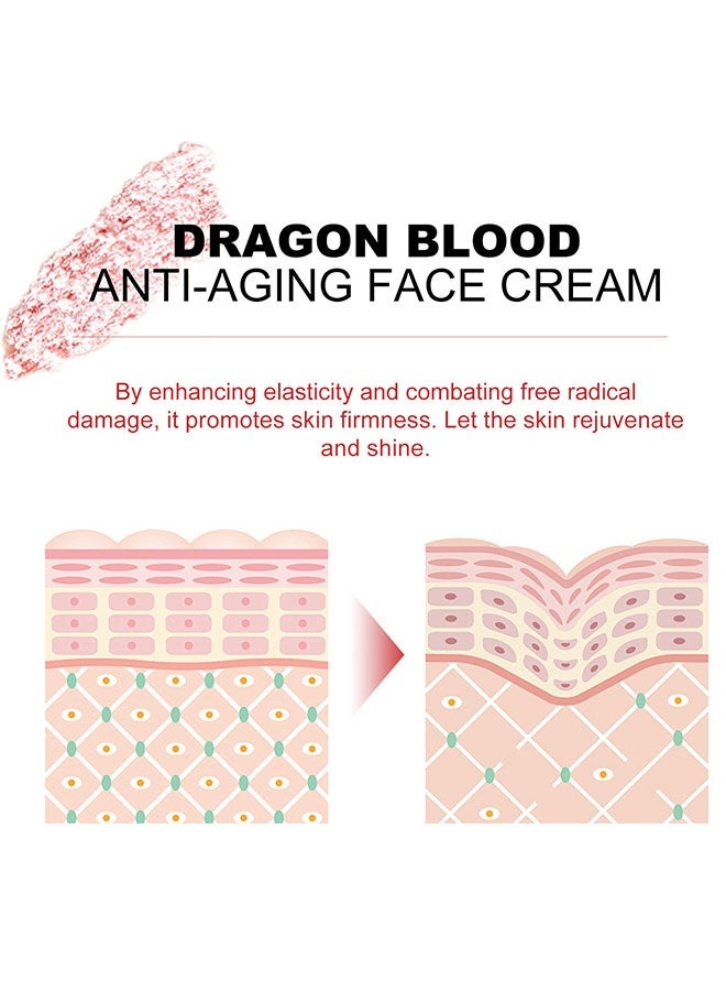 إيلهو كريم وجه مضاد للشيخوخة بخلاصة دم التنين 50 غرام، يحتوي على معادن مرطبة ومكونات فعالة لشد البشرة، يرطب ويشد البشرة، مناسب لجميع أنواع البشرة. - Image 3