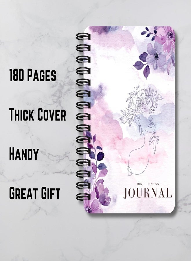 EKDALI Purple Aesthetic Cover Notebook Journal | A5 Size |144 dot grid Pages | 90 GSM Natural Shade| Wiro Bound| Mindfulness prompts - Image 5