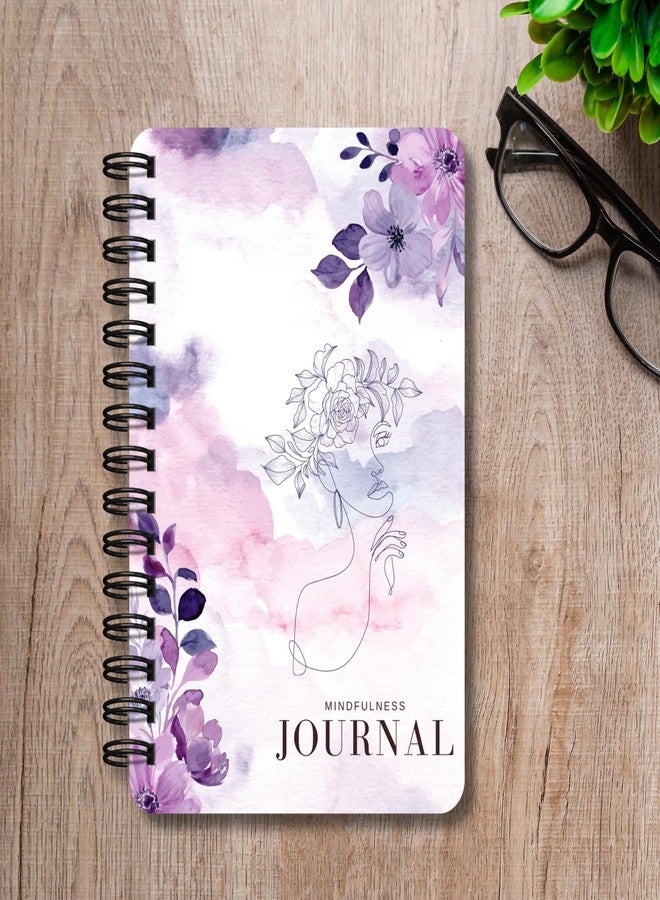 EKDALI Purple Aesthetic Cover Notebook Journal | A5 Size |144 dot grid Pages | 90 GSM Natural Shade| Wiro Bound| Mindfulness prompts - Image 2