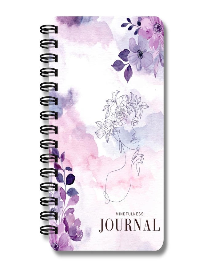 EKDALI Purple Aesthetic Cover Notebook Journal | A5 Size |144 dot grid Pages | 90 GSM Natural Shade| Wiro Bound| Mindfulness prompts - Image 1
