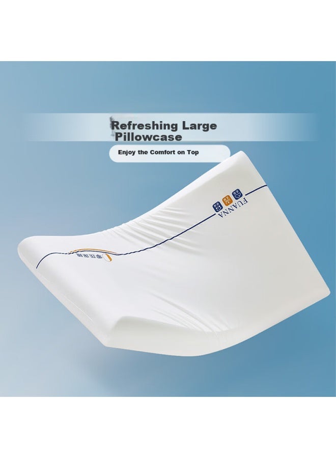 Fuanna Memory Foam Pillow For Deep Sleep, Slow Rebound Pillow For Sleeping, Low Pillow 70*42*8cm - Image 3