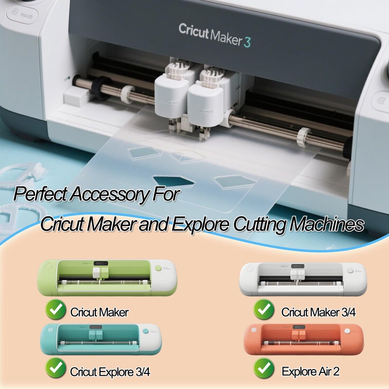 Viemior 20PCS Premium Fine Point Blades Compatible with Cricut Maker 3/4/Maker/Explore 3/4/Explore Air 2/Air/One/Venture, Perfect for Slicing Cuts Glitter Vinyl, Cardstock, Faux, Adhesive Foil, Vellum - Image 2