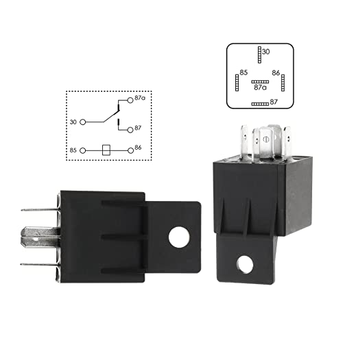 Hiyeve Electric Fan Wiring Kit Waterproof Relay Temperature Sensor Switch Kit Electric Engine Fan Thermostat Radiator Kit 185 On 175 Off 40 AMP - Image 2