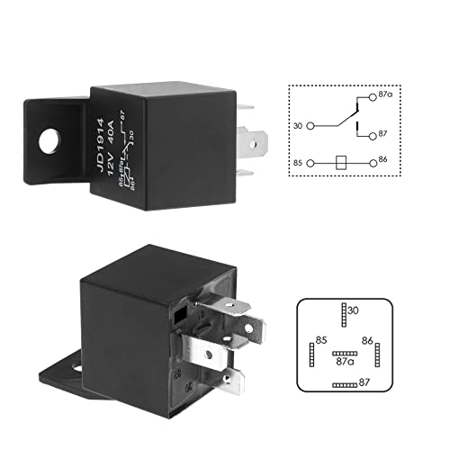 Hiyeve Electric Fan Wiring Kit Waterproof Relay Temperature Sensor Switch Kit Electric Engine Fan Thermostat Radiator Kit 185 On 175 Off 40 AMP - Image 3
