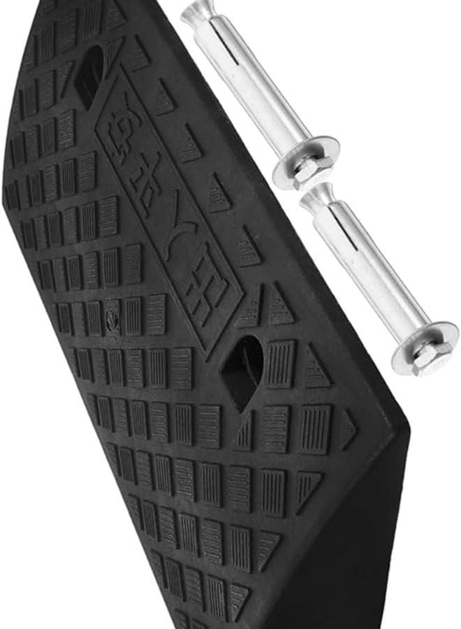 منحدر سكوتر الكراسي المتحركة 50 × 27 × 11 سم منحدر بلاستيكي غير قابل للانزلاق لعتبات الأبواب - Image 2