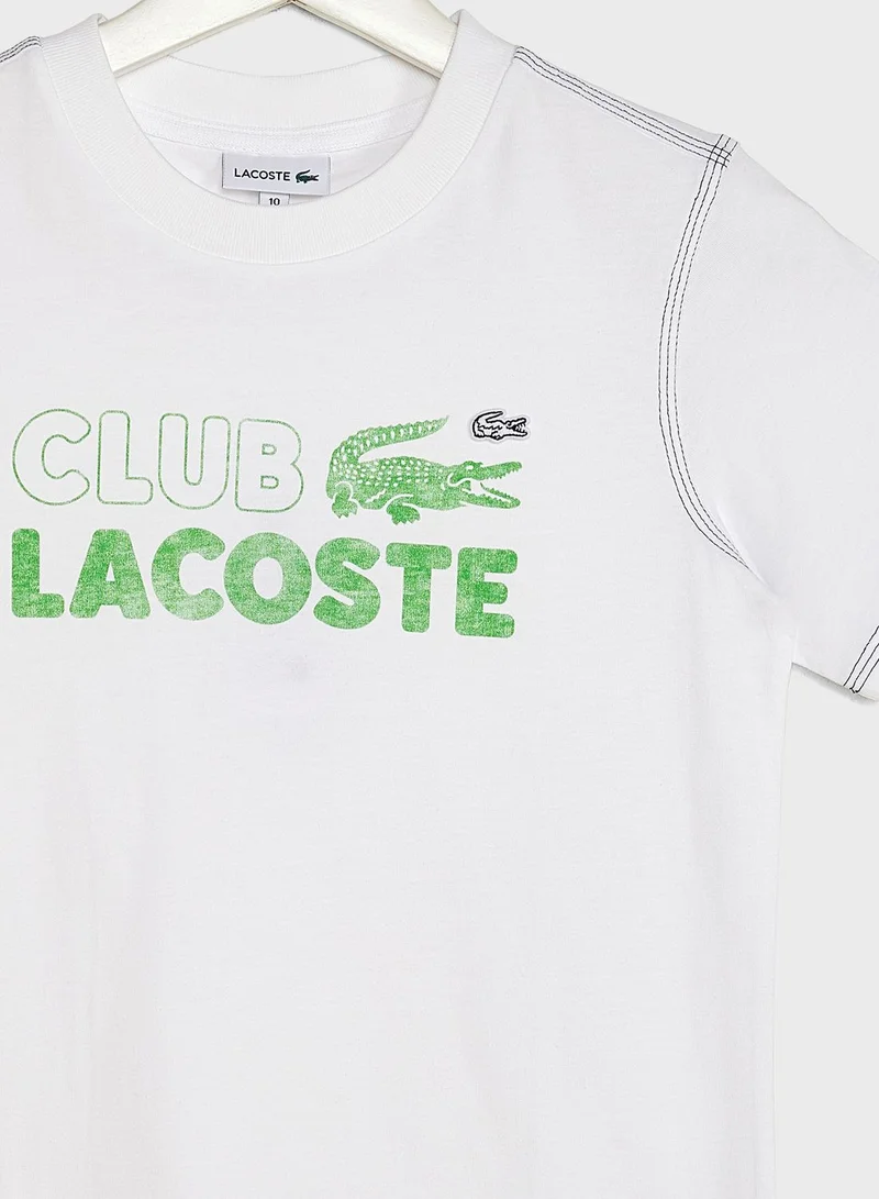 LACOSTE Kids Logo T-Shirt