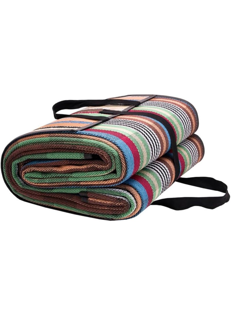baygan Foldable Camping Mat (2x3 Mtr) Outdoor Picnic Rug Water Proof Travel Mat Sadu Majlis Beach Mat Picnic Multicolour - Image 1