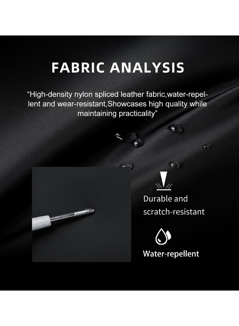 أركتيك هانتر حقيبة دافل Arctic Hunter للسفر والعمل مصنوعة من النايلون بسعة 26 لترًا وحقيبة كمبيوتر محمول للرجال والنساء وجيب مكتب مقاوم للماء و4 حجرات بسحاب ومقبض من الألياف الدقيقة وحزام كتف قابل للفصل - Image 5