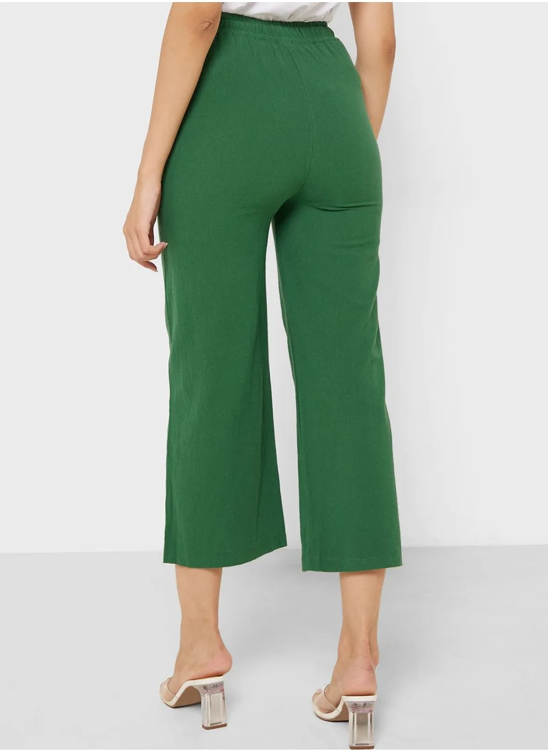 Ginger Elasticised Waist Wide Fit Pants