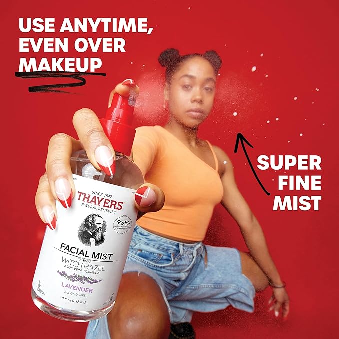 Thayers Witch Hazel Gentle Facial Mist Rose Petal Toner Lotion with Organic Aloe Vera 237ml - Image 3