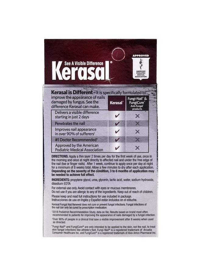 Kerasal Nail Renewal Restores Appearance Of Discolored Or Damaged Nails 0.33 Fl Oz (Pack Of 2 Packaging May Vary)  - Image 3