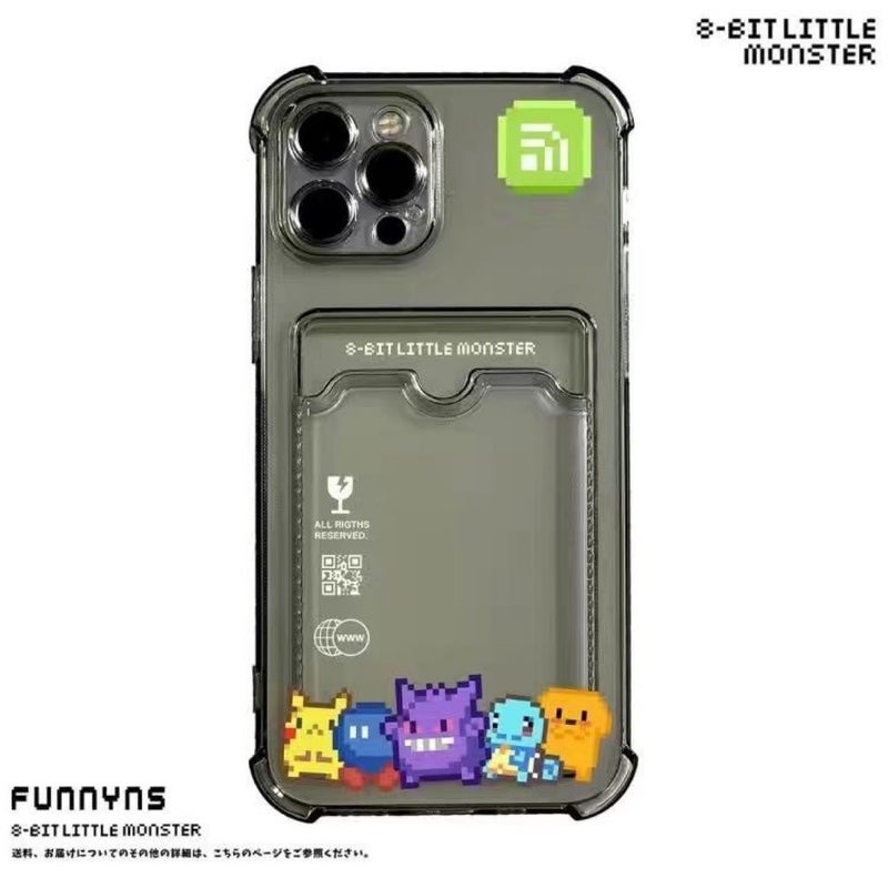 Gengar Card Holder 16 | 15 iPhone 14/13 Pro Max Phone Case 12/11 Pro Soft Xr/Xs Anti-Drop and Anti-Scratch - Image 1