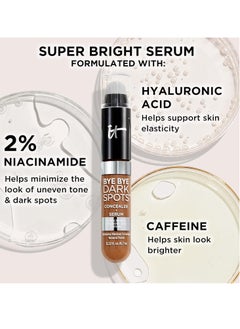 IT COSMETICS IT Cosmetics Bye Bye Dark Spots Concealer + Brightening Serum – 2% Niacinamide, Hyaluronic Acid & Caffeine - Medium Coverage, Natural Finish, All Skin Types - 0.22 fl oz  - Image 4