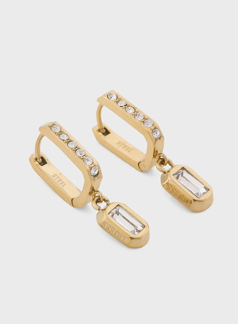 GUESS Pendent Detail Drop Earrings