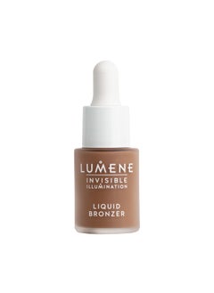 Lumene Lumene Invisible Illumination [Kaunis] Liquid Bronzer - Skincare-Infused Bronzing Drops with Buildable Texture - Made with Pearlescent Pigments for a Luminous Complexion - Deep Glow (15ml) 