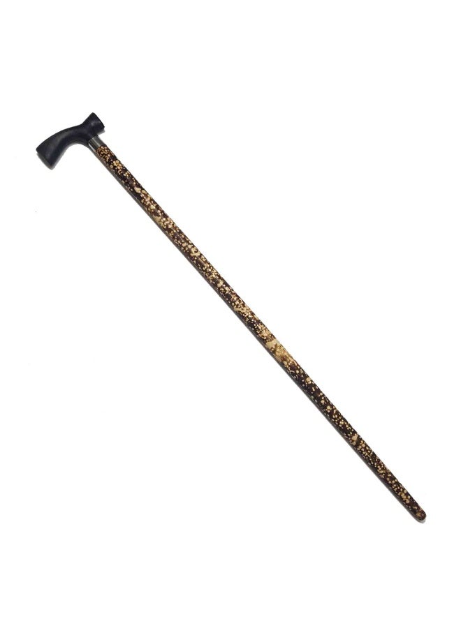 Aswan beech wood cane for men, black and white dotted - Image 1
