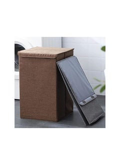 Storage Box With Handles For Clothes Storage Organization Toys BooksItems With Folding Lid (Brown) - pzsku/Z40F00FA03853E06084F2Z/45/_/1695800511/994cbc79-829e-4278-a29b-899c1c59af94