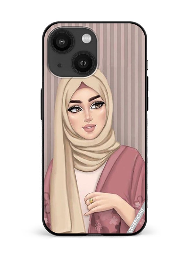 COVERSCART Protective Case Cover For Apple iPhone 13 Girl Design Multicolour