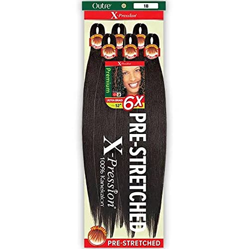 Outre XPression PreStretched 6X ULTRA BRAID 52 2 Dark Brown