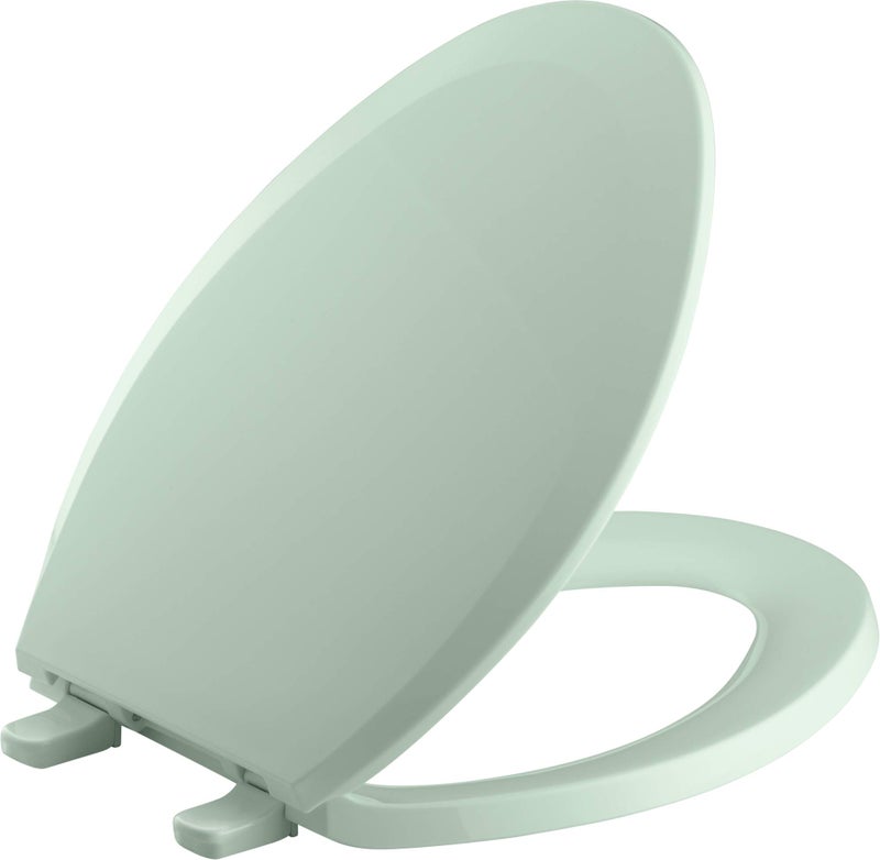 Kohler K-4652 Lustra Q2 Elongated Closed-Front Toilet Seat with Quick-Release an, Seafoam Green - Image 2