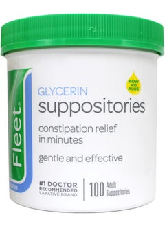 Fleet Fleet - Glycerin Suppositories, Laxative, Adult Jar, 100 Each 