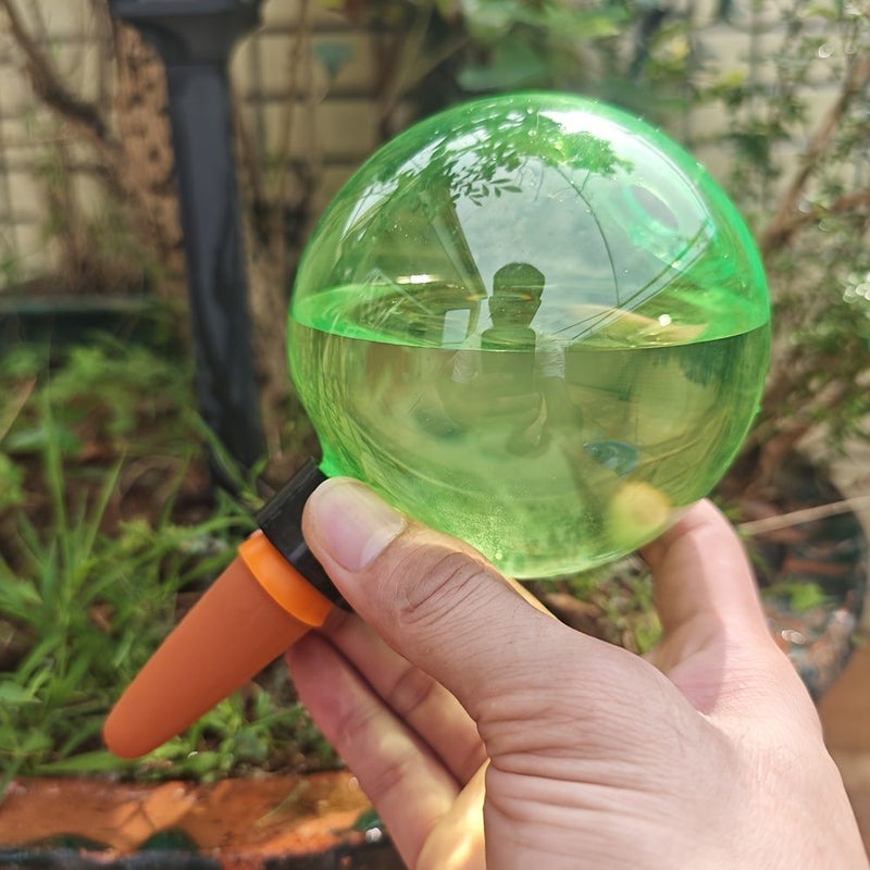 Pink Self Watering Globes Set Of 5 Extra Large Slow Release Plastic Plant Watering Spikes - Image 2