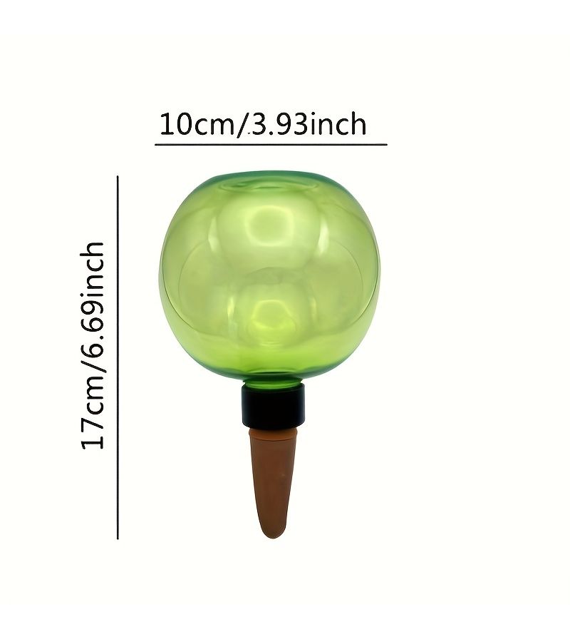 Pink Self Watering Globes Set Of 5 Extra Large Slow Release Plastic Plant Watering Spikes - Image 3