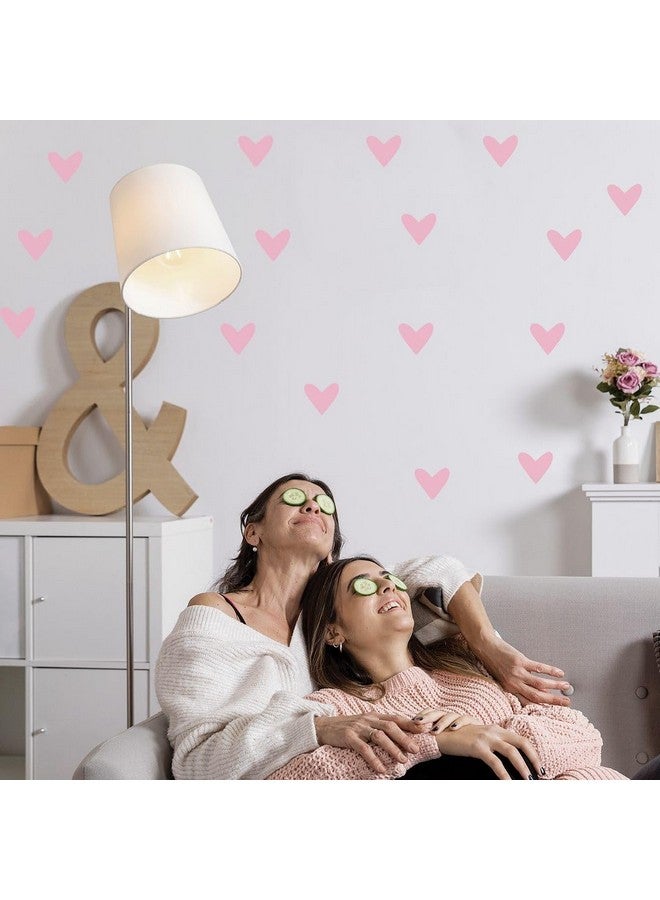 CVANU 6 Sheets of Loving Pink Hearts Wall Sticker Printed on Frosted Vinyl Self-Adhesive for Wall Decoration (11.7inch X 8.3inch)_F167 - Image 2
