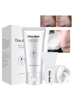 VERONNI VERONNI Blackhead Remover Mask  3 In One Nose Black Head Remover Peel Off Facial Mask Deep Purifying Nose Cleaner with Brush and 60pcs Paper Plants Pore Nose Strips 105 Ounce 