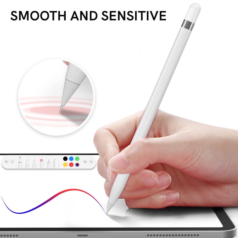 Delidigi رؤوس قلم دليديجي لقلم أبل الجيل الأول والثاني، قلم أبل برو وUSB-C، رؤوس معدنية مقاومة للتآكل، رؤوس دقيقة للتحكم الدقيق لقلم أبل - Image 5