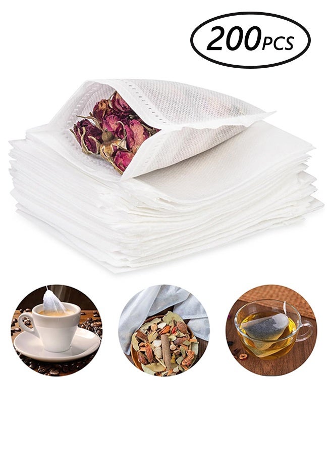 Disposable Non-Woven Drawstring Tea Filter Bags, 7 x 9cm, 200 pcs  - Image 1