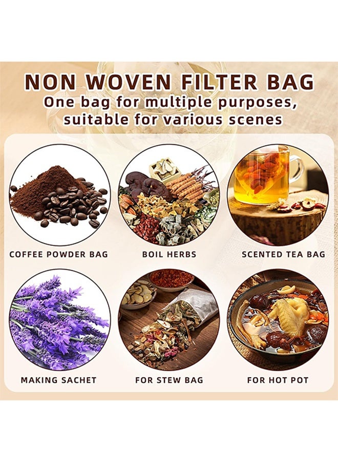 Disposable Non-Woven Drawstring Tea Filter Bags, 7 x 9cm, 200 pcs  - Image 3