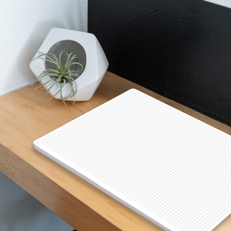 Notsu Graph Notepads 11 x 17 inch | Large Graphing Double Sided Drafting Pads with 1/4" Quad Grid Premium Thick Paper 120gsm - Image 3