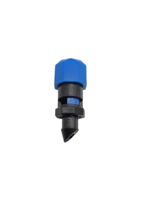 Adjustable Dripper for Irrigation – Blue & Black, 0–260 L/H Flow Rate, Pack of 100 Water Emitters for Drip Systems, Garden & Greenhouse Use