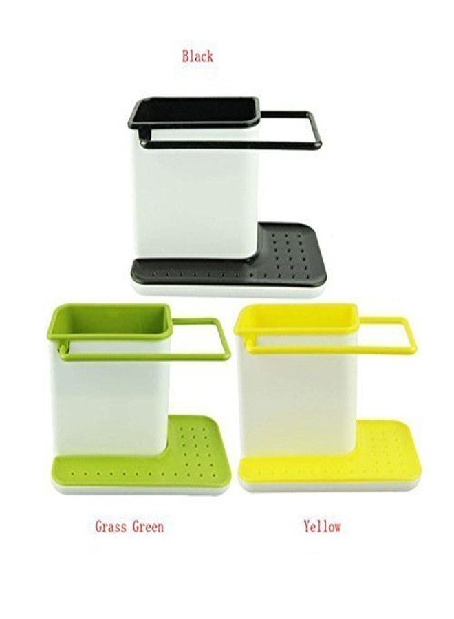 RUDRO IMPEX 3 in 1 Kitchen Sink Organizer (for Dishwasher Liquid, Brush, Cloth, Soap, Sponge), Plastic - Image 4