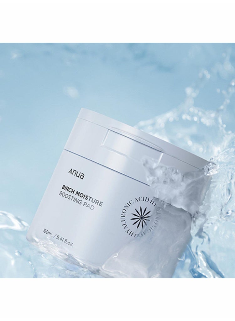 Anua Birch Hyaluron Moisture Boosting Pad 70 Pads 160ml – Deep Hydration Toner Pads with Birch Sap for Dry Skin 160mlCount - Image 4