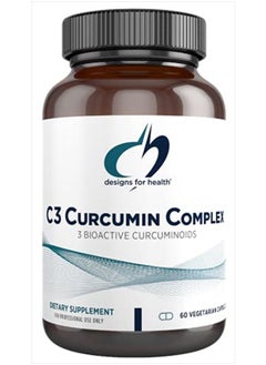C3 Curcumin Complex - Highly Bioavailable Curcuminoid Turmeric Supplement, 400mg with 3 Bioactive Curcuminoids - Non-GMO, Gluten-Free + Vegetarian (60 Capsules)